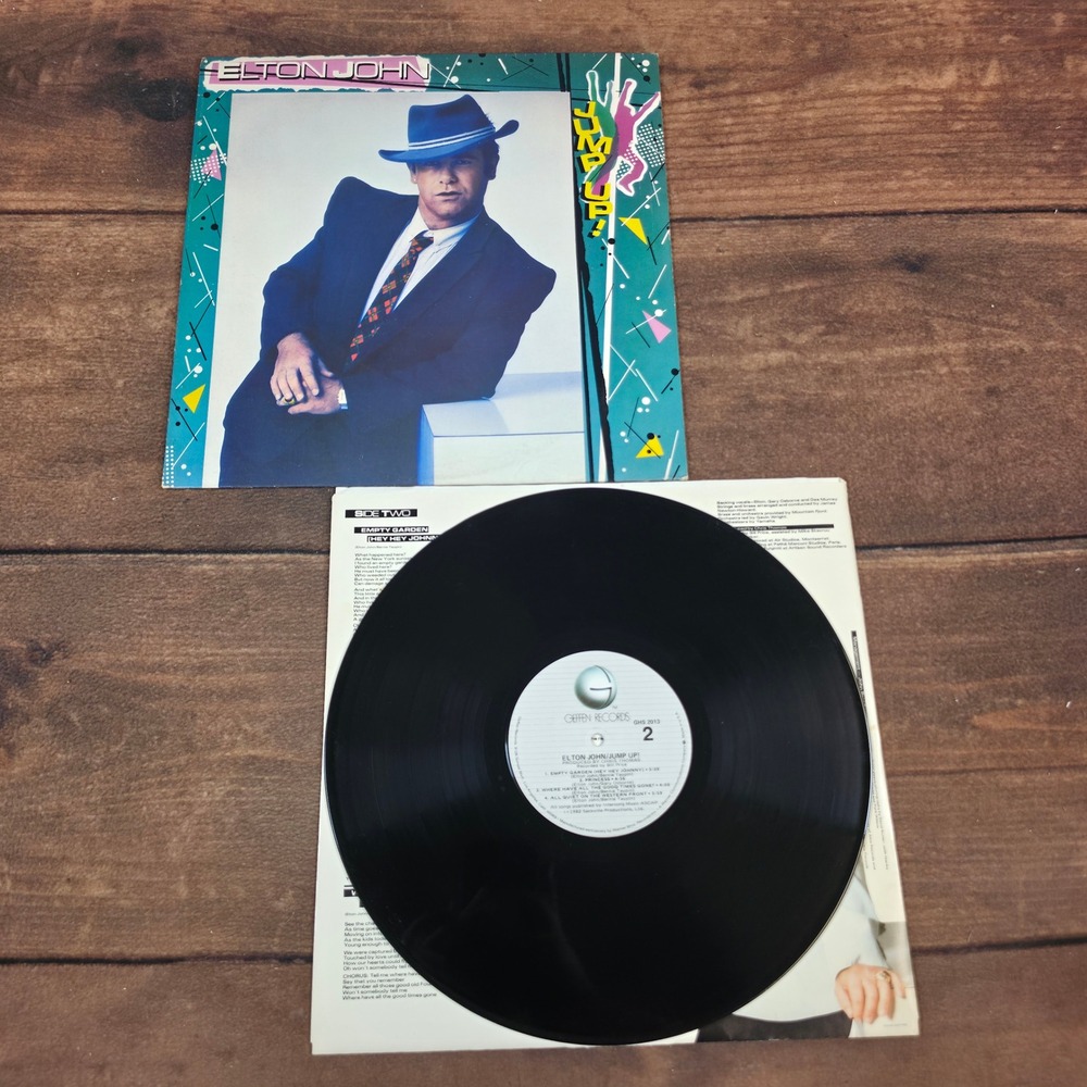 Elton John Jump Up! Vinyl LP 12" Black Excellent 1982 Geffen Records Pop Rock